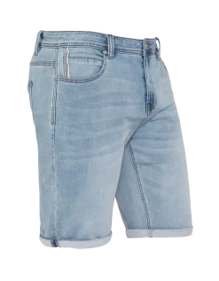 Short en jean bleu - BLEU