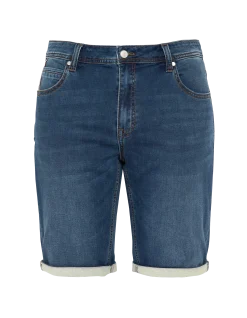 Short en jean bleu foncé - BLEU FONCÉ