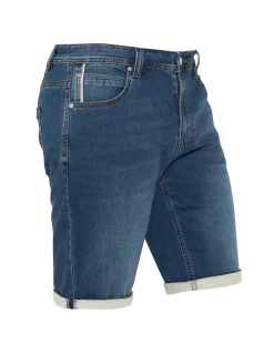 Short en jean bleu foncé - BLEU FONCÉ