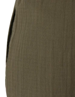 Short kaki en gaze de coton - KAKI