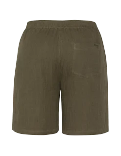 Short kaki en gaze de coton - KAKI