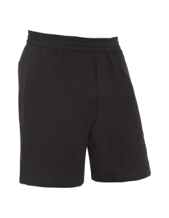 Short noir en gaze de coton - NOIR