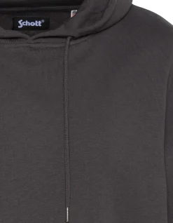 Sweatshirt anthracite uni à capuche - ANTHRACITE