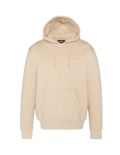 Sweatshirt beige clair à capuche en molleton épais - BEIGE CLAIR