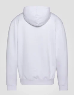 Sweatshirt blanc à capuche - BLANC
