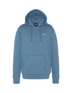 Sweatshirt bleu acier à capuche en molleton épais - BLEU ACIER