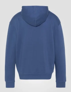 Sweatshirt bleu jean à capuche - BLUE JEANS