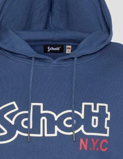 Sweatshirt bleu jean à capuche - BLUE JEANS