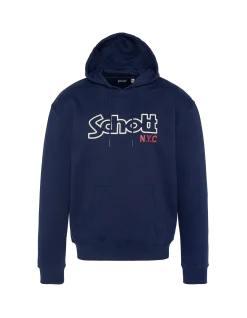 Sweatshirt bleu marine à capuche - MARINE