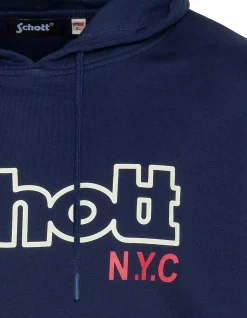 Sweatshirt bleu marine à capuche - MARINE