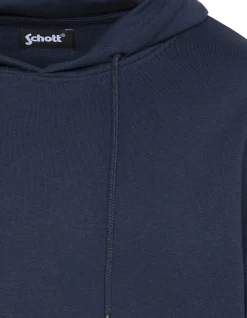 Sweatshirt bleu marine uni à capuche - MARINE