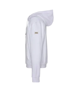 Sweatshirt à capuche blanc uni zippé - BLANC