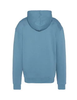 Sweatshirt à capuche bleu jean imprimé NYPD - BLEU JEAN