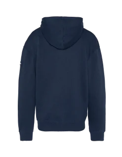 Sweatshirt à capuche bleu marine uni zippé - MARINE