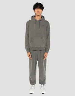 Sweatshirt à capuche charbon, effet délavé - CHARBON