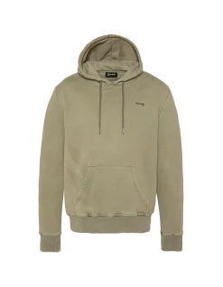 Sweatshirt à capuche kaki, effet délavé - KAKI
