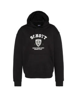 Sweatshirt à capuche noir imprimé NYPD - NOIR