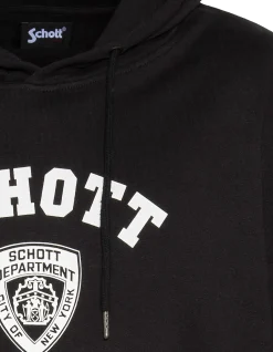 Sweatshirt à capuche noir imprimé NYPD - NOIR