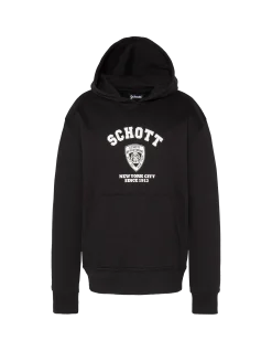 Sweatshirt à capuche noir imprimé enfant - NOIR