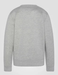 Sweatshirt col rond gris enfant - GRIS