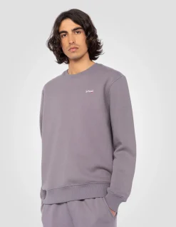 Sweatshirt col rond lilas en molleton épais - LILAS