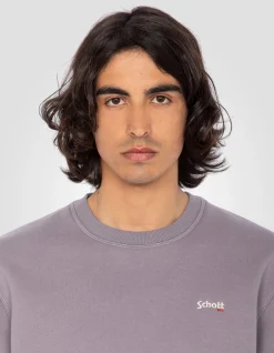 Sweatshirt col rond lilas en molleton épais - LILAS