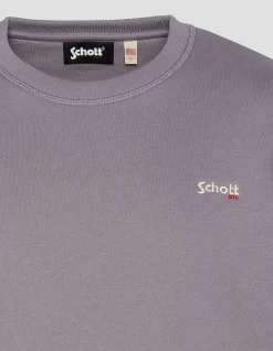 Sweatshirt col rond lilas en molleton épais - LILAS