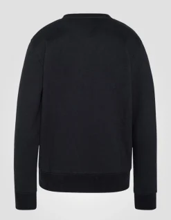 Sweatshirt col rond noir enfant - NOIR
