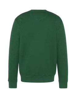Sweatshirt col rond vert en molleton épais - VERT