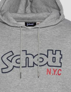 Sweatshirt gris chiné à capuche - GRIS CHINÉ
