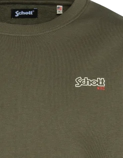 Sweatshirt kaki à col rond - KAKI