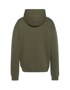 Sweatshirt kaki imprimé à capuche - KAKI