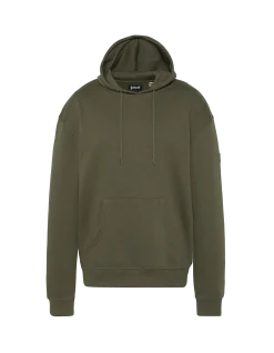 Sweatshirt kaki uni à capuche - KAKI