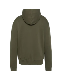 Sweatshirt kaki uni à capuche - KAKI