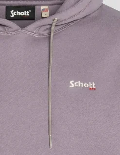 Sweatshirt lilas à capuche en molleton épais - LILAS