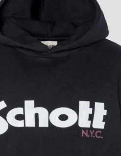 Sweatshirt noir à capuche enfant - NOIR