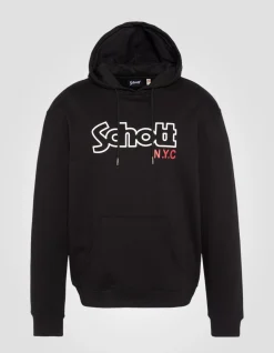 Sweatshirt noir à capuche - NOIR