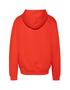 Sweatshirt orange à capuche imprimé Schott Official - ORANGE