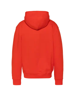 Sweatshirt orange à capuche imprimé « BORN IN N.Y. » - ORANGE