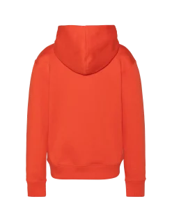 Sweatshirt orange à capuche imprimé enfant - ORANGE