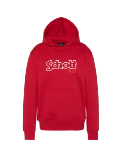 Sweatshirt rouge à capuche imprimé enfant - ROUGE