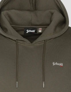 Sweatshirt sage kaki à capuche en molleton épais - SAGE KAKI