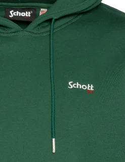 Sweatshirt vert à capuche en molleton épais - VERT
