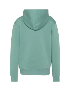 Sweatshirt vert clair à capuche imprimé enfant - VERT CLAIR