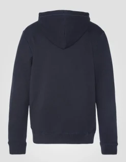 Sweatshirt zippé bleu marine à capuche - MARINE