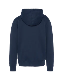Sweatshirt zippé bleu marine à capuche enfant - MARINE
