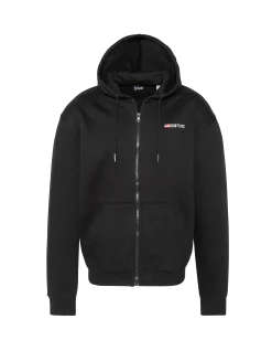 Sweatshirt zippé à capuche noir - NOIR