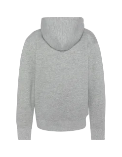 Sweatshirt zippé gris chiné à capuche enfant - GRIS CHINÉ