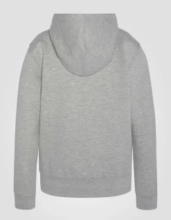 Sweatshirt zippé gris chiné enfant - GRIS CHINÉ