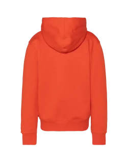 Sweatshirt zippé orange à capuche enfant - ORANGE